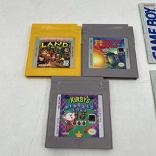 Gameboy F-1 Race, Donkey Kong Land, and Kirby’s Pinball Land w/ New Batteries
