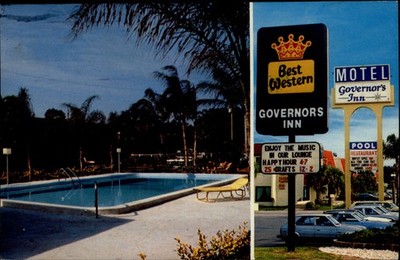 Governors Inn Green Key Florida vintage postcard d560