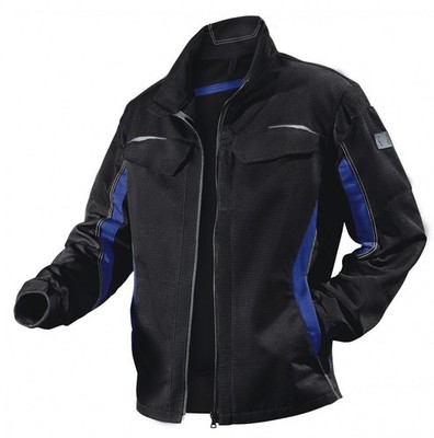 KÜBLER Pulsschlag Jacke 1324 Schwarz/Kornblumenblau Gr. 44   Arbeitsjacke - Neu