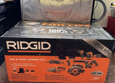 #ad #ad RIDGID Cordless 6 Tool Combo Kit 2.0 Ah New $204.00