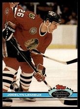 1991-92 Stadium Club Jocelyn Lemieux Chicago Blackhawks #356