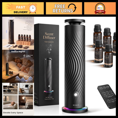 Waterless Essential Oil Diffuser Starter Kit with 5 Aromatherapy Oils for Home U
