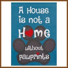 EVERGREEN GARDEN FLAG  HOUSE WITHOUT PAWPRINTS  SUEDE LINEN REFLECTIONS - NEW