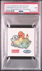 PSA 7 JAPANESE POKEMON STICKER CHARMANDER/BULBASAUR/SQUIRTLE 20TH DAIICHIPAN 302