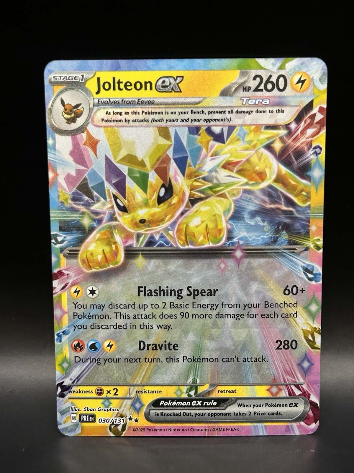 Jolteon ex 30/131 - Pokemon Prismatic Evolutions Card - NM