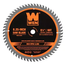 8.25 In. 60-Tooth Fine-Finish Carbide-Tipped Circular Saw Blade