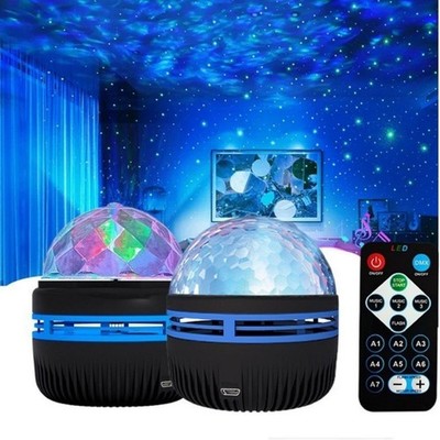 2x LED Sternenhimmel Galaxy Projektor Lampe Nachtlicht Aurora Starry Lampe Neu