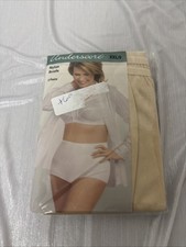 JC Penney Underscore Nylon Briefs Size 9 Panties Beige Nude 3 Pair Underwear XXL