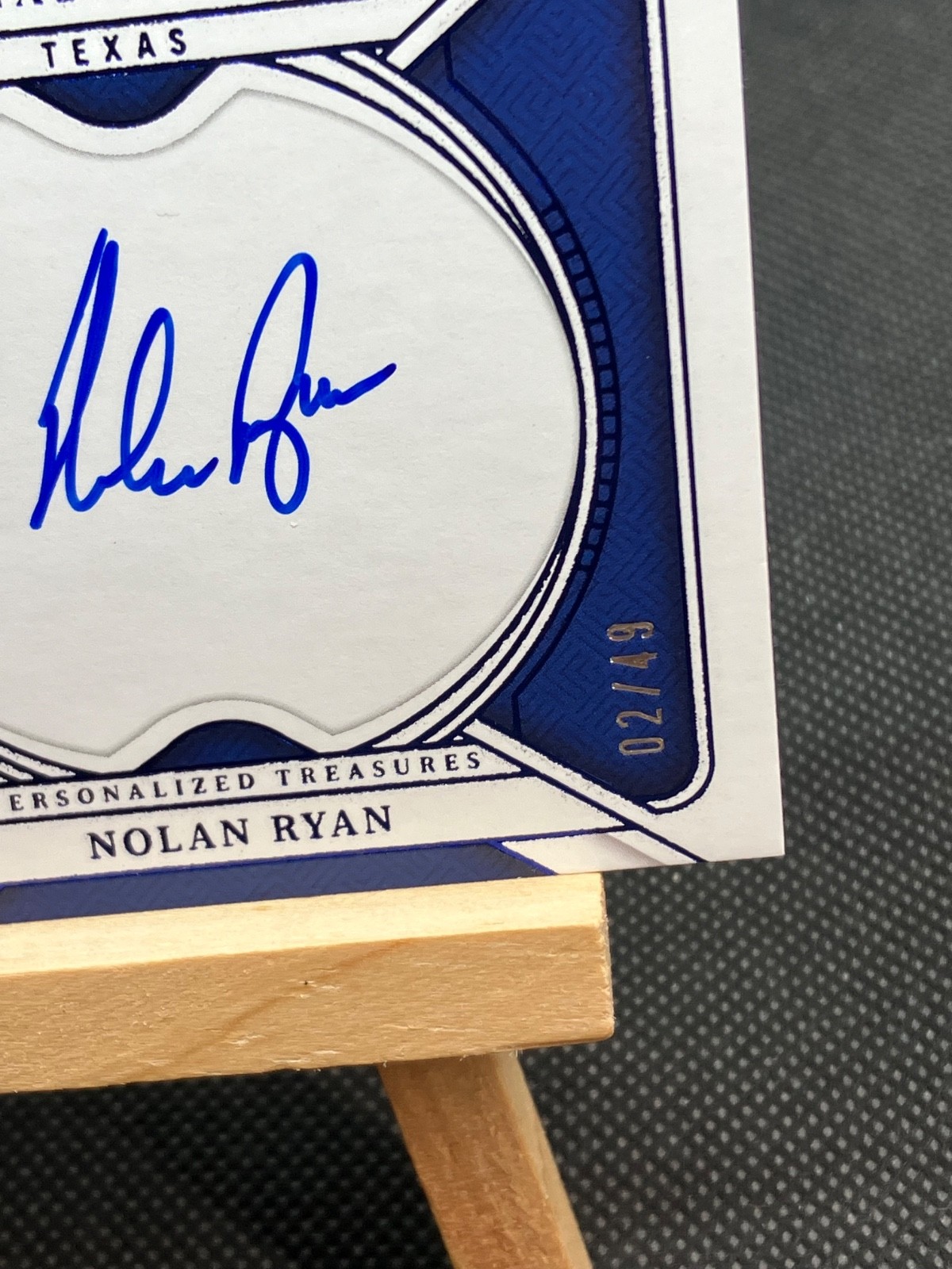 Nolan Ryan 2025 Panini National Treasures PERSONALIZED TREASURES AUTO #'d/49⚾️🔥 view 4
