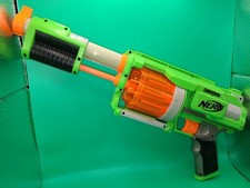 Nerf Dart Tag Fury Fire Blaster Gun Revolver Green Orange