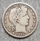 1894 S Barber Half Dollar