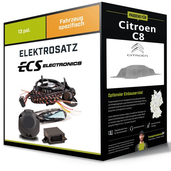 Elektrosatz 13-Pol Spezifisch für Citroen C8 11.2005-Jetzt NEU-image