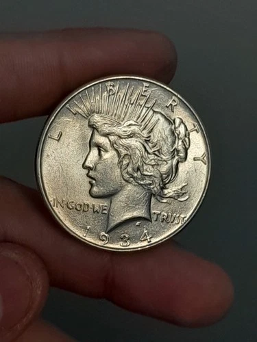 1934 - P Peace Silver Dollar Uncirculated #1