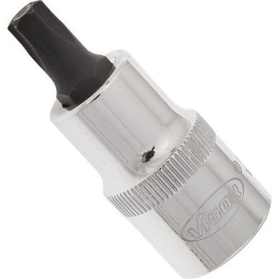VIGOR T Schraubendreher Einsatz 1/2 Zoll 12,5mm 4kt hohl TORX T45 V2156