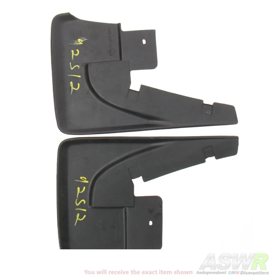 BMW E30 3 SERIES Facelift Rear Mud Flaps Pair Genuine - Image 2 of 4