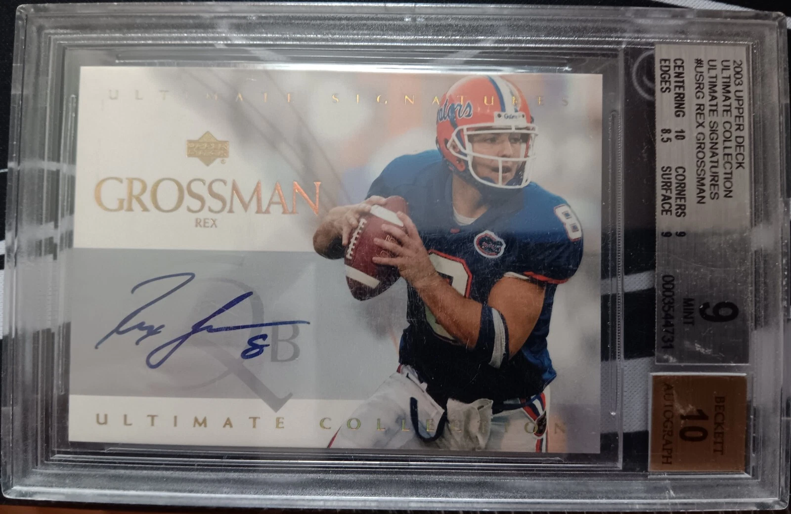 Rex Grossman Ultimate Collection Ultimate Signatures #USRG Ultimate Signatures