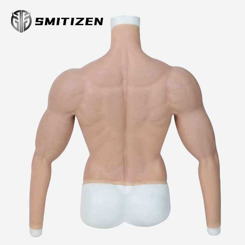 Smitizen Silicone Upper Muscle Suit with Fake Chest for Halloween Party Cosplay image 6