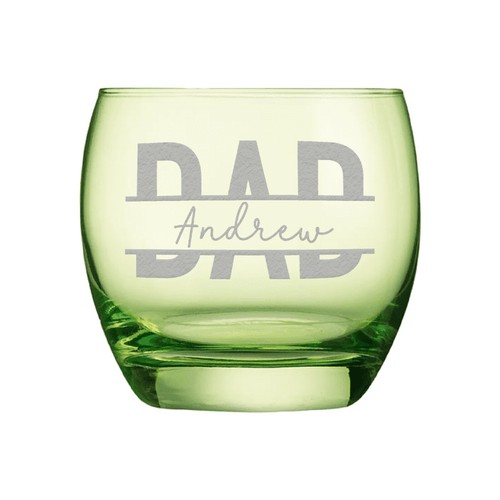 Personalised Dad's Coloured Whisky Glass, Fathers Day Gift - Picture 9 of 10