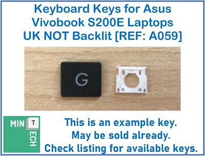 Tastatur Ersatz Tasten für Asus Vivobook S200E Laptops UK Layout NICHT Hintergrundbeleuchtung