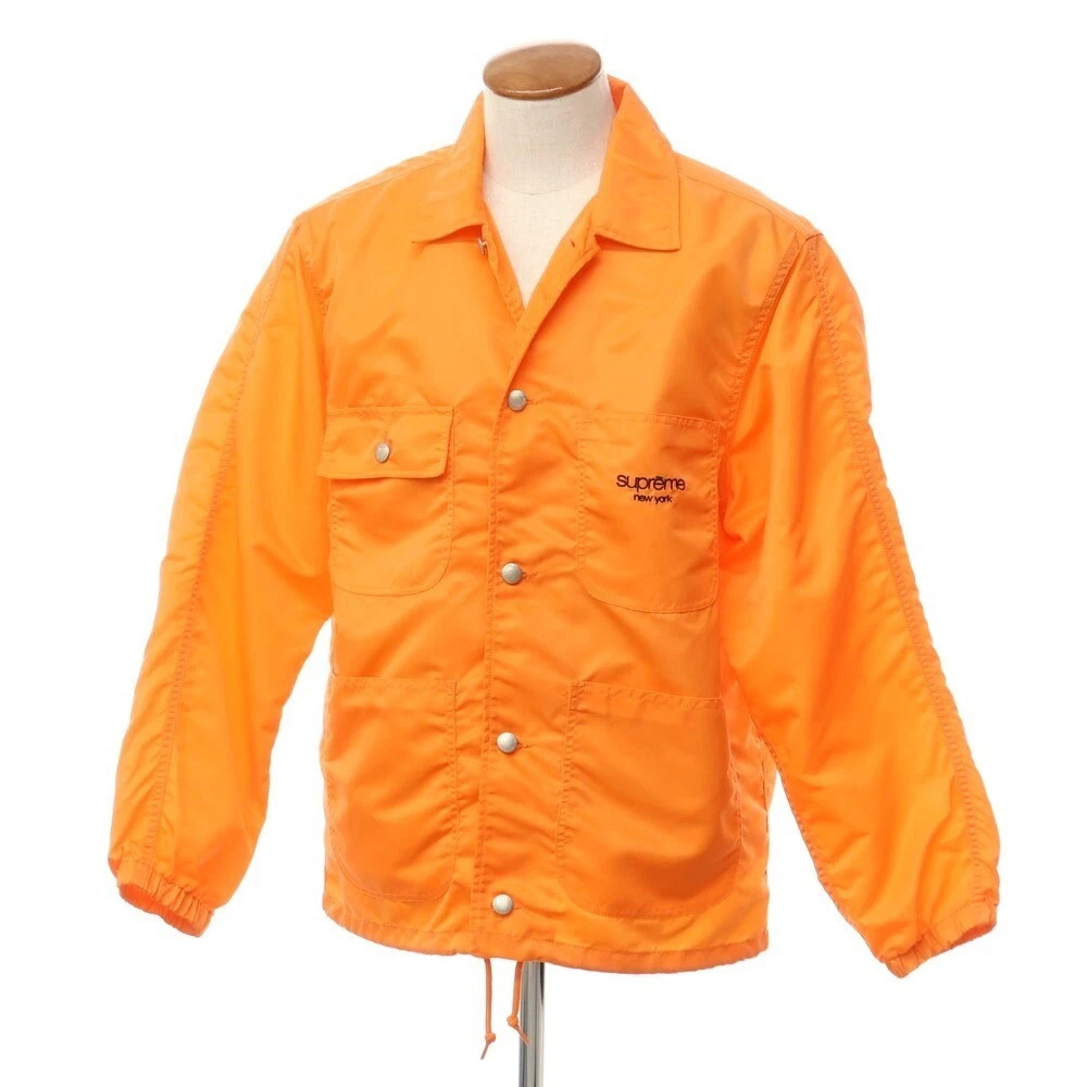 Manteau de corvée nylon Supreme 24SS combinaison nylon orange taille M bouton poches unies