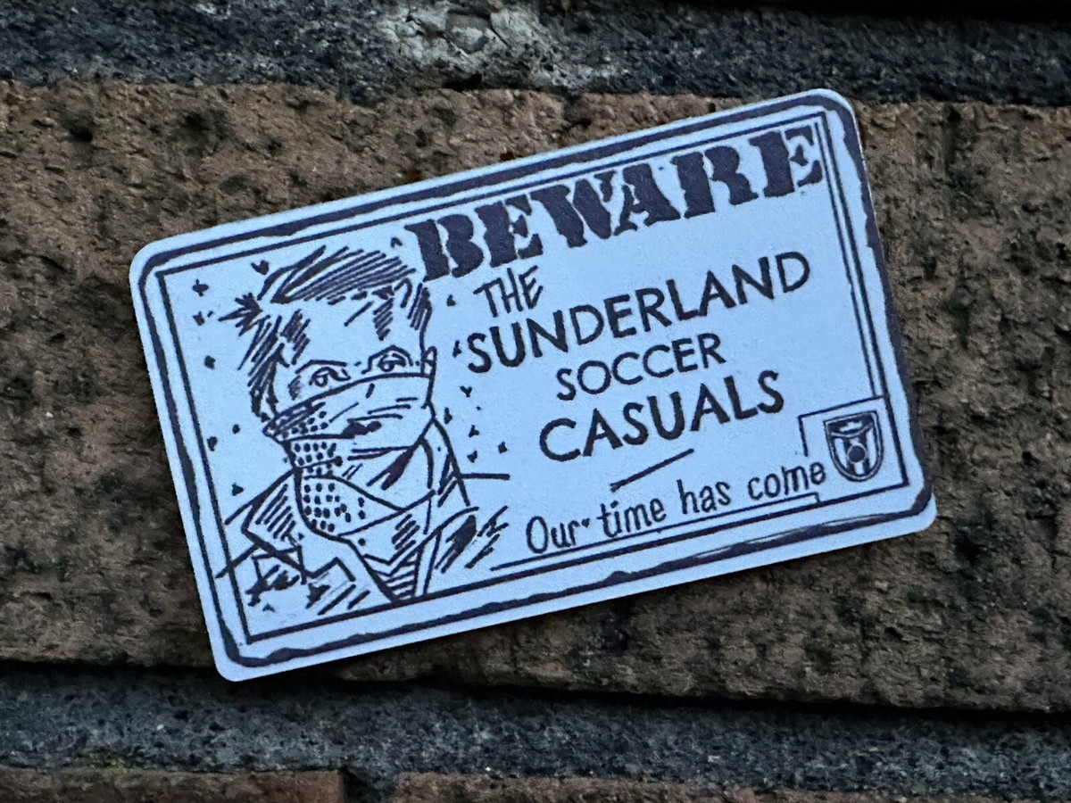 Suderland-Soccer casuals -Retro copy 80's Hooli calling card