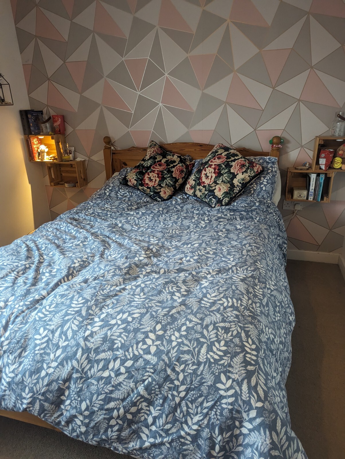 wooden double bed frame used eBay