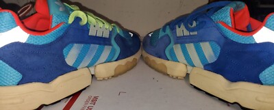 Adidas ZX Torsion Bright Cyan Size 10 EE4787 Sneakers Lace Up | eBay
