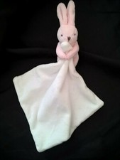 Doudou peluche petit Lapin rose mouchoir blanc JACADI etat NEUF 2 dispo