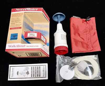 Kit Pompe Filtre à Eau Microfiltre Eau Douce Randonnée, Camping