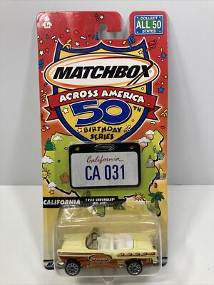 Matchbox Across America 50th Birthday California 1955 Chevrolet Bel Air New