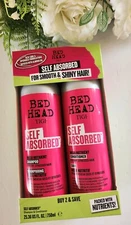 2-Pack TIGI Bed Head Shampoo & Conditioner For Dry Hair Self Absorbed 25.36 Oz