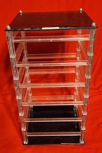 Rotating Counter Plastic Hanging Earring/Pin Jewelry Card Holder 16" Height