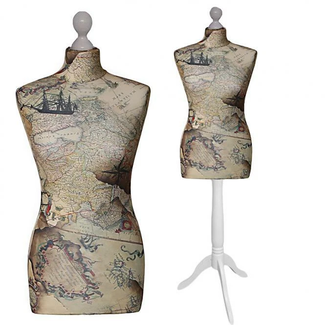 LUK-MAL Schneiderpuppe Schneiderbüste Weltkarte Gr.34/36/38/40/42/44/46/48