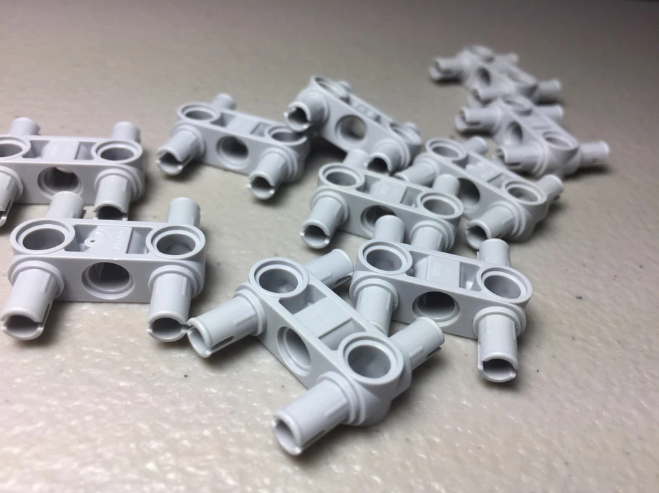 LEGO Mindstorms Technic, Pin Connector Perpendicular 3L with 4 Pins #48989 x10 - Image 2 of 4