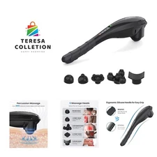 Rechargeable Hand Held Deep Tissue Massager for Muscles, Back, Foot, Neck, Sh...