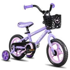 JOYSTAR 10-16 inch for 1-8 Years old Toddler Bike with Training Wheels Basket