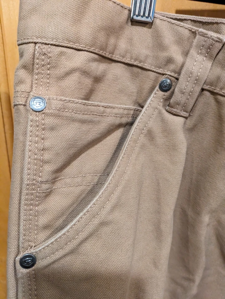 Pantalones de carpintero Craftsman para hombre 42X30 lona medida algodón Foto 2 de 4