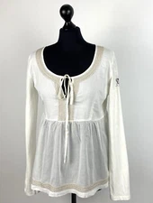Odd Molly womens white blouse shirt Size 2 M
