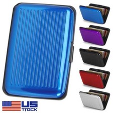 Aluminum RFID Blocking Credit Card Holder for Men  Women Stylish Travel Wallet
