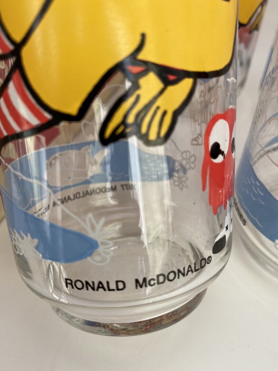 Vintage 1977 McDonaldland Six-Pack McDonalds Glasses
