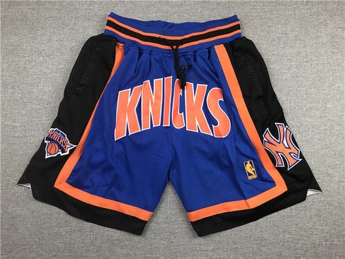 Knicks Basketball Shorts Stitched Blue 