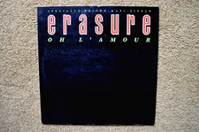 Erasure Maxi-Single 12" Oh L'Amour" on Sire (0-20488) Vinyl Excellent