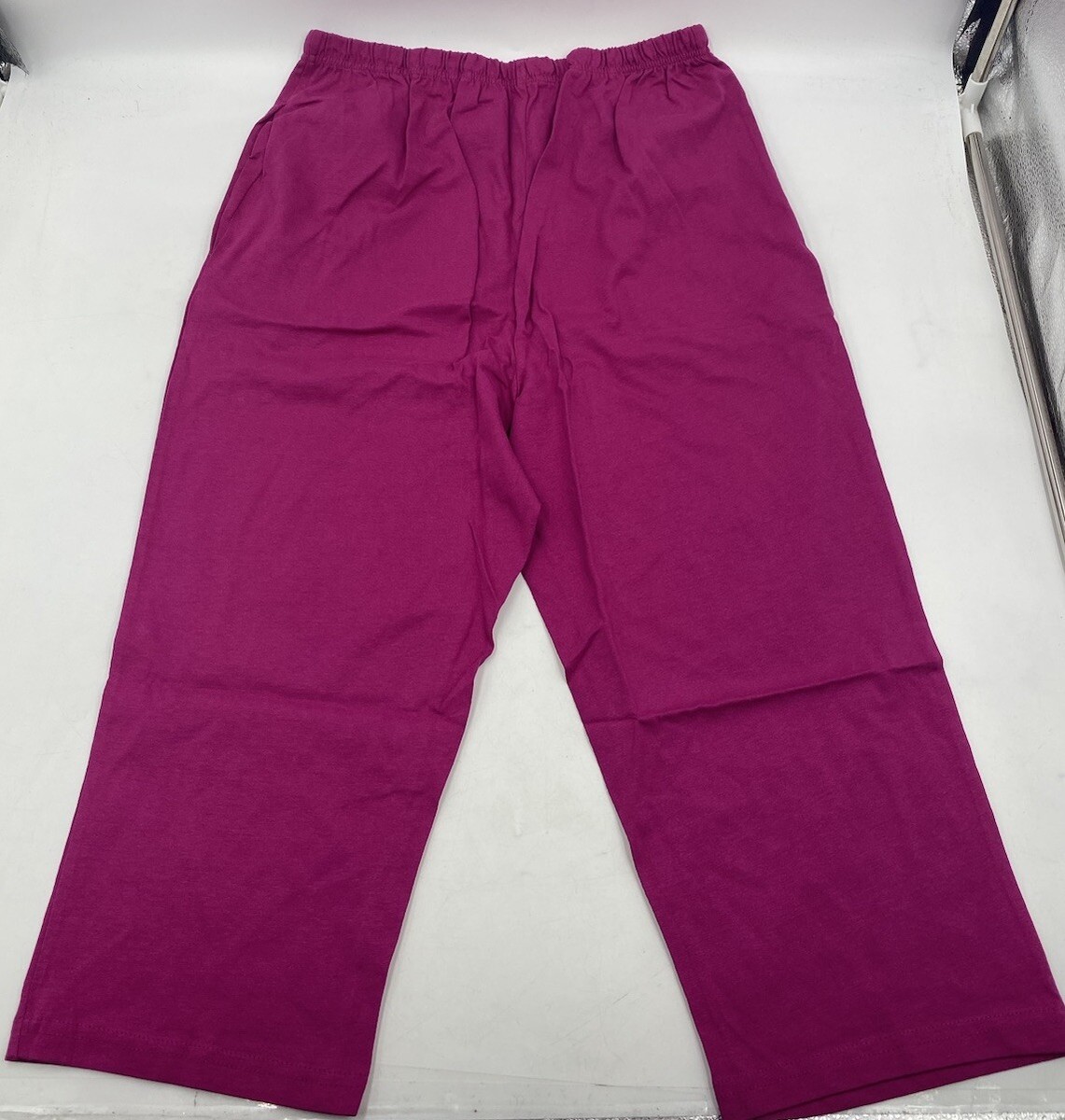 Freedom Fit Zone Womens Pants Sweatpants Pink Capris Elastic