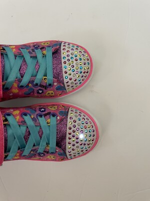 Skechers Twinkle Toes Emoji Sparkle Breeze Cutie Light Up