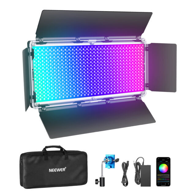 NEEWER NL960 50w LEDライト Neewer RGB960 50W Studio LED Light with APP Control - Black