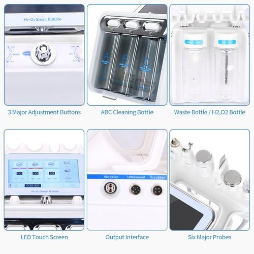 6/7 in 1 Hydra Water Facial Cleaner Aqua Peel Hydro Dermabrasion Beauty Machine - Picture 9 of 71