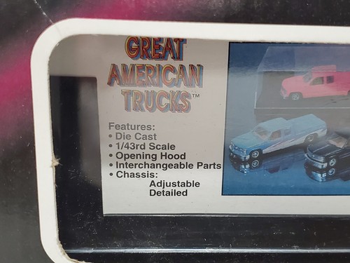 GREAT AMERICAN SPORT TRUCKS K-LINE METALLIC AQUA CHEVY C1500 G1510-02 1995 1/43 - Picture 11 of 12
