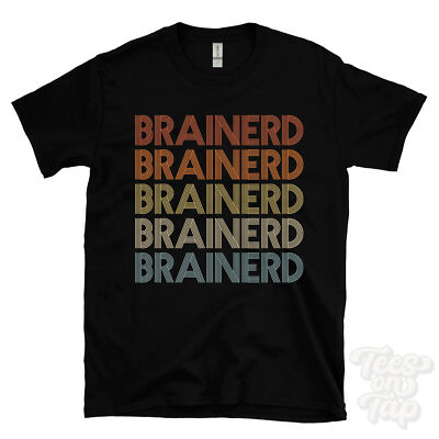 BRAINERD WIEDERHOLTES RETRO-STIL T-SHIRT Herren & Damen Neuheit cool Name Geschenk