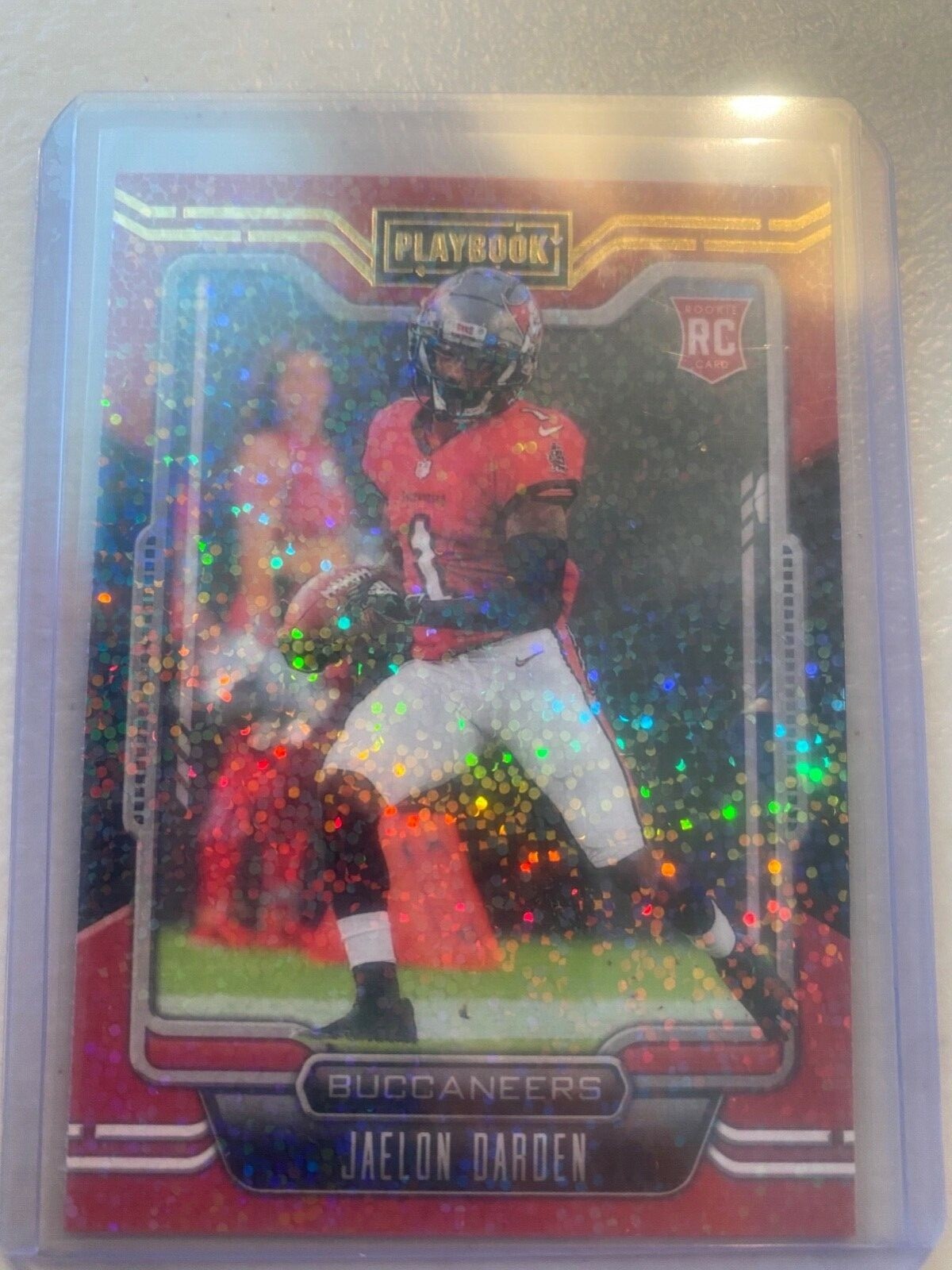 (2) cards 2021 Playbook JAELON DARDEN sparkle parallel & Antonio Brown sparkle