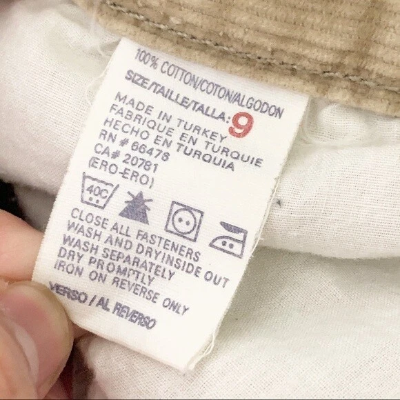 Tommy Hilfiger Falda Mujer 9 Caqui Pana Hasta la Rodilla Abertura Frontal Tommy Jeans Foto 4 de 4